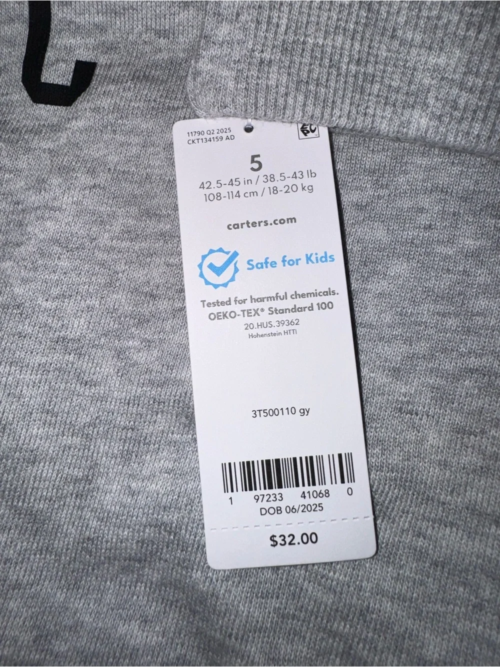 Carter’s New York City Boys’ Sweatshirt Size 5